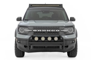 Ford Bronco Sport Nudge Bar - Front - Rough Country - Spectrum Series LED - Black - '21-'24